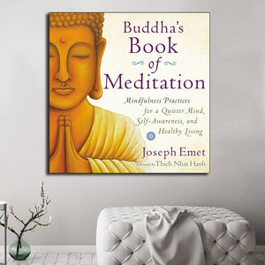 Buddha's Book of Meditation Mindfulness Canvas Prints Picture Modular Paintings For Living Room Poster On The Wall Home Decor